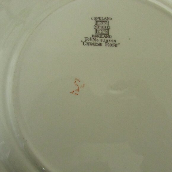 Vintage 9" lunch plate, Chinese Rose design, Copeland Spode (Lot 3) - Picture 13 of 13